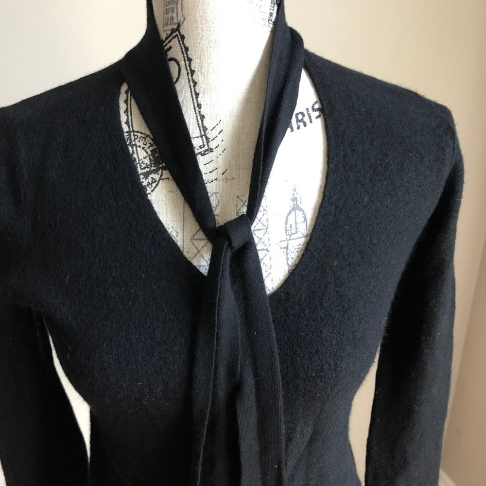 Aritzia Babaton Black Sweater 100% Merino wool - Picture 2 of 6